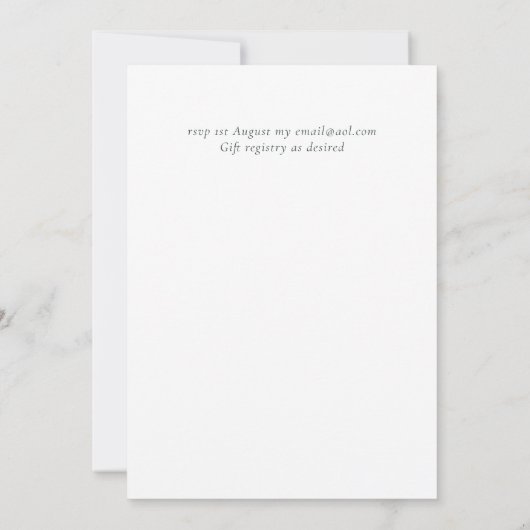 Rustic Fall Colors Wedding Collectie - Budget (Achterkant)