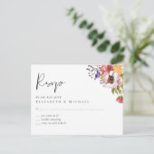 Rustic Fall Colors Wedding Collectie - Budget Briefkaart (Staand voorkant)