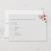 Rustic Fall Colors Wedding Collectie - Budget RSVP Kaartje (Achterkant)