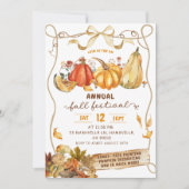 Rustic Fall Harvest Festival Invitation Kaart (Voorkant)