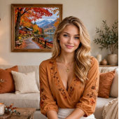 Rustic Fall Hideaway Canvas Afdruk