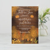 Rustic Fall in Love Herfst Bloemige Botanic Pompoe Kaart (Staand voorkant)