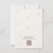 Rustic Fall in Love Pompoen QR Code Bruidsfeest Kaart (Achterkant)