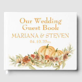 Rustic Fall in Love Pompoen Trouwdag Gastenboek