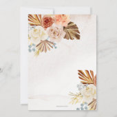 Rustic Fall in Love Pompoenen Herfst Bruidsborrel Kaart (Achterkant)