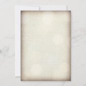 Rustic Fall Leaves Autumn Wedding Invitations Kaart (Achterkant)