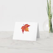 Rustic Fall Leaves Bedankt (Achterkant)