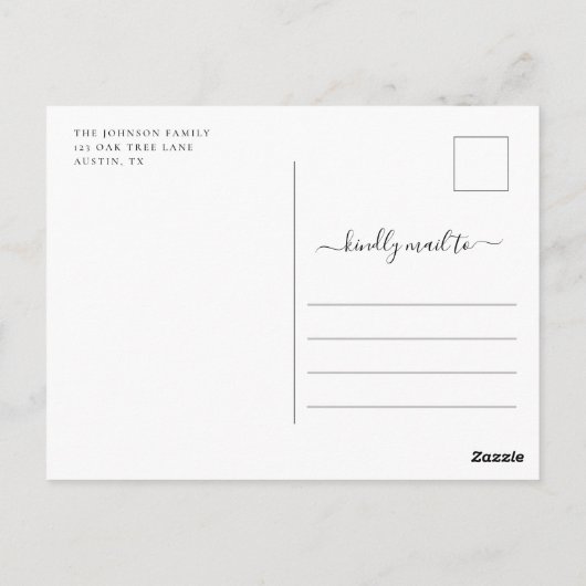 Rustic Fall Leaves Happy Thanksgiving Briefkaart (Achterkant)