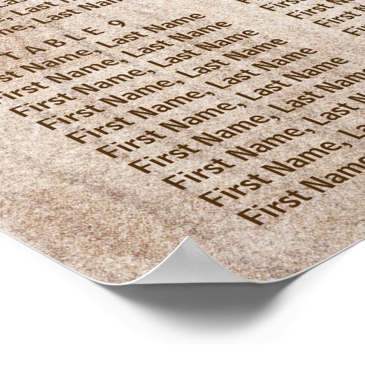 Rustic Fall Leaves String Lights-stuurgrafiek Poster (Hoek)