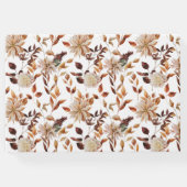 Rustic Fall Leaves Wedding Gastboek Gastenboek (Achterkant)