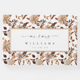Rustic Fall Leaves Wedding Gastboek Gastenboek
