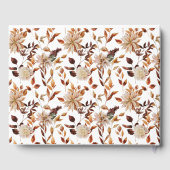 Rustic Fall Leaves Wedding Gastboek Gastenboek (Achterkant)