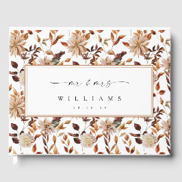 Rustic Fall Leaves Wedding Gastboek Gastenboek