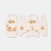 Rustic Fall Orange Pumpkin Baby Shower Bedankdoosjes (Uitgevouwen)