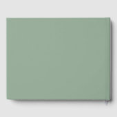 Rustic Fall Pumpkin Groene Bruids Gastenboek (Achterkant)