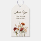 Rustic Fall Trouwcadeau Label | Gepersonaliseerd o Cadeaulabel (Voorkant)