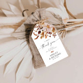 Rustic Fall verlaat bruiloft Cadeaulabel