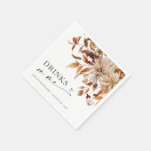 Rustic Fall verlaat bruiloft Servet (Hoek)