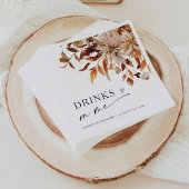 Rustic Fall verlaat bruiloft Servet