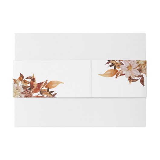 Rustic Fall verlaat bruiloft Uitnodigingen Wikkel (Achterkant Voorbeeld)