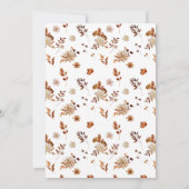 Rustic Fall verlaat huwelijksuitnodiging Kaart (Achterkant)