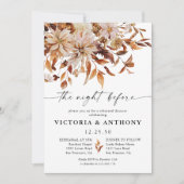 Rustic Fall verlaat uitnodiging voor repetitiedine (Voorkant)