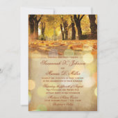 Rustic Fall verlaat uitnodigingen voor herfstbruil (Voorkant)