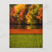 Rustic Fall Wedding Briefkaart (Voorkant)