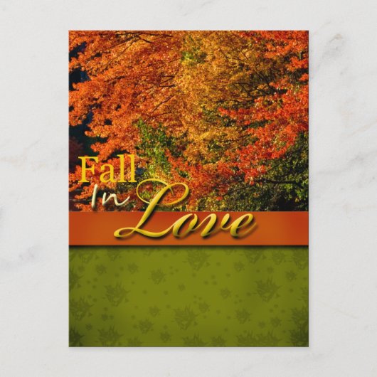 Rustic Fall Wedding Briefkaart (Voorkant)