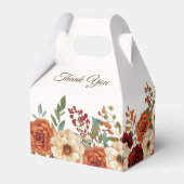 Rustic Fall Wedding Favoriet Box | Bourgondische R Bedankdoosjes (Achterkant)