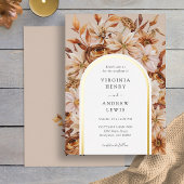 Rustic Fall Wedding Folie Uitnodiging