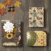 Rustic Fall Wedding Inpakpapier Vel