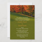 Rustic Fall Wedding Invitation Colors Kaart (Voorkant)