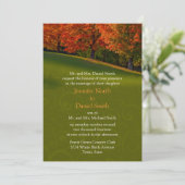 Rustic Fall Wedding Invitation Colors Kaart (Staand voorkant)