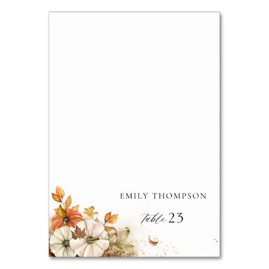 Rustic Fall Wedding Kaart (Voorkant)