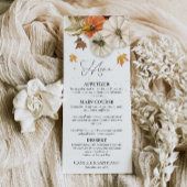 Rustic Fall Wedding Menu