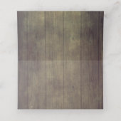 Rustic Fall Wedding Plaatskaartje (Binnenkant ongevouwen)