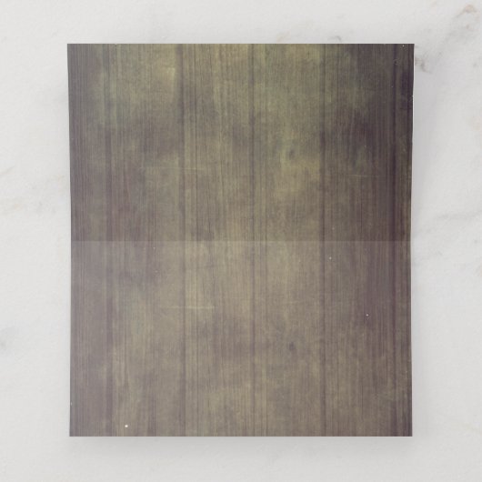 Rustic Fall Wedding Plaatskaartje (Binnenkant ongevouwen)