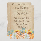 Rustic Fall Wedding Save the Date (Voorkant / Achterkant)