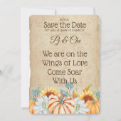 Rustic Fall Wedding Save the Date (Voorkant)