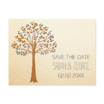 Rustic Fall Wedding Save the Date