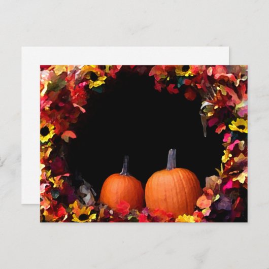 Rustic Fall Wedding Save the Date Wedüm Aankondigingskaart (Voorkant / Achterkant)