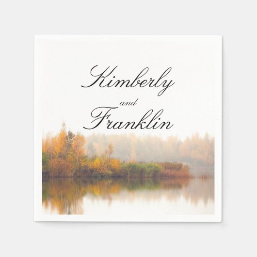 Rustic Fall Wedding Servetten (Voorkant)