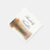 Rustic Fall Wedding Servetten (Hoek)