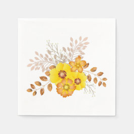 Rustic Fall Wedding Yellow Wilde Rozen Servet