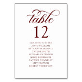 Rustic Fall Wildflower Seating Chart Kaart (Voorkant)