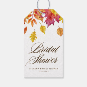 Rustic Falling verlaat Garland Autumn Vrijgezellen Cadeaulabel