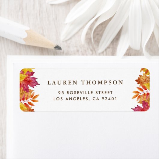 Rustic Falling verlaat Garland herfstbruiloft Etiket (Insitu)