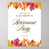 Rustic Falling verlaat herfstpensioen Poster (Voorkant)