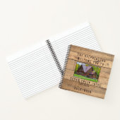 Rustic Family Cabin Photo Forest Trees Guestbook Notitieboek (Binnen)